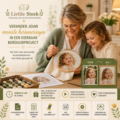 Persoonlijk Kruissteekpatroon van Jouw Foto PDF 🇳🇱
