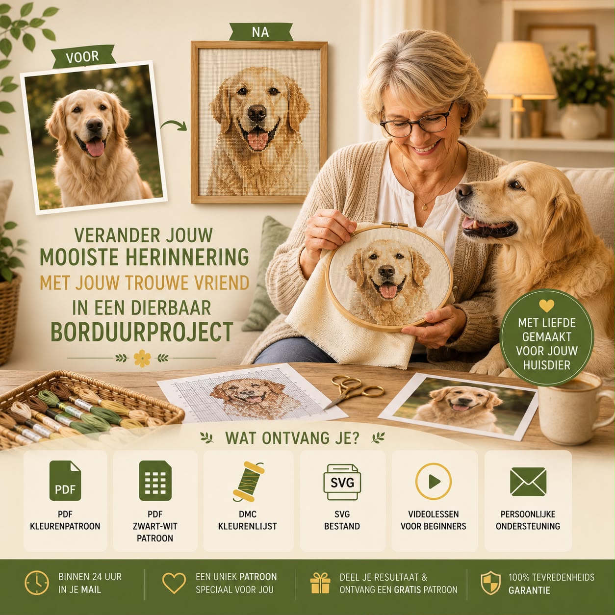 Persoonlijk Kruissteekpatroon van Jouw Foto PDF 🇳🇱