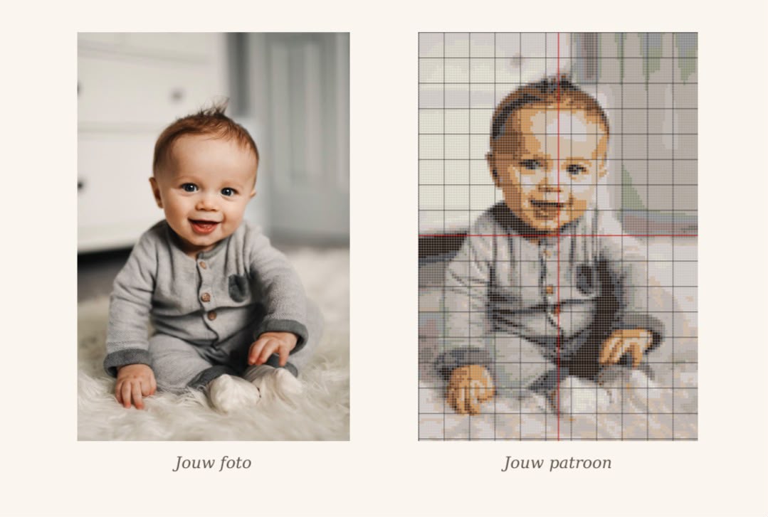 Persoonlijk Kruissteekpatroon van Jouw Foto PDF 🇳🇱