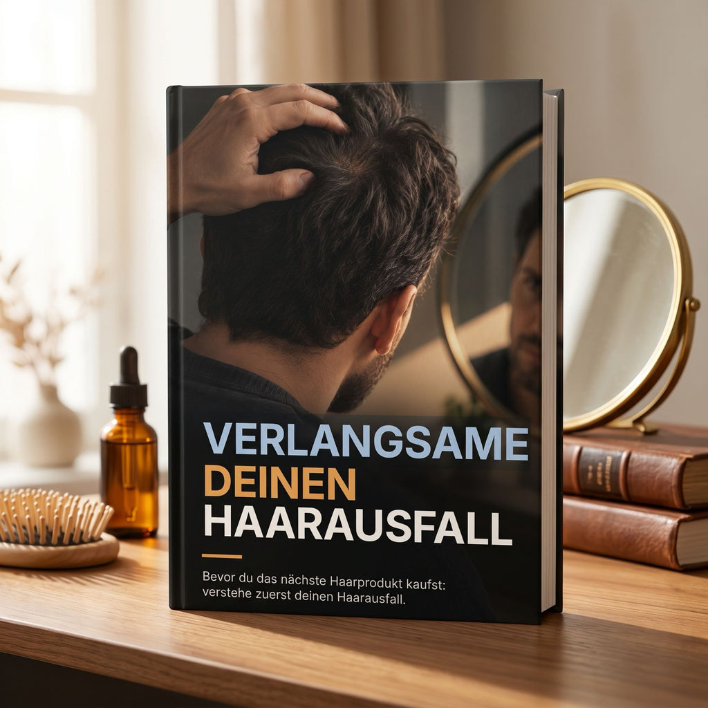 Verlangsame deinen Haarausfall – Buchcover des digitalen Ratgebers