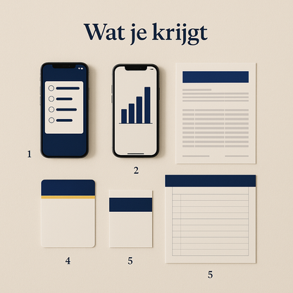 Wat je krijgt: klachtenscan, 14-dagen logboek met patronen, huisartsdossier, consultkaart en printbaar logboek